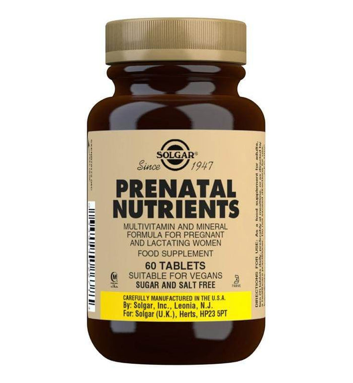 Solgar Prenatal Nutrients 60 Tabs - Life Pharmacy Orewa