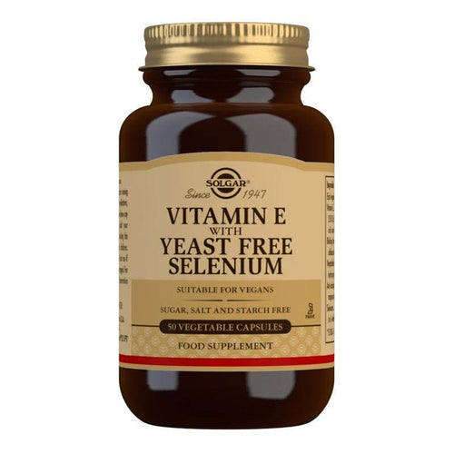 Solgar Vitamin E Yeast Free & Selenium 50 Capsules - Life Pharmacy Orewa