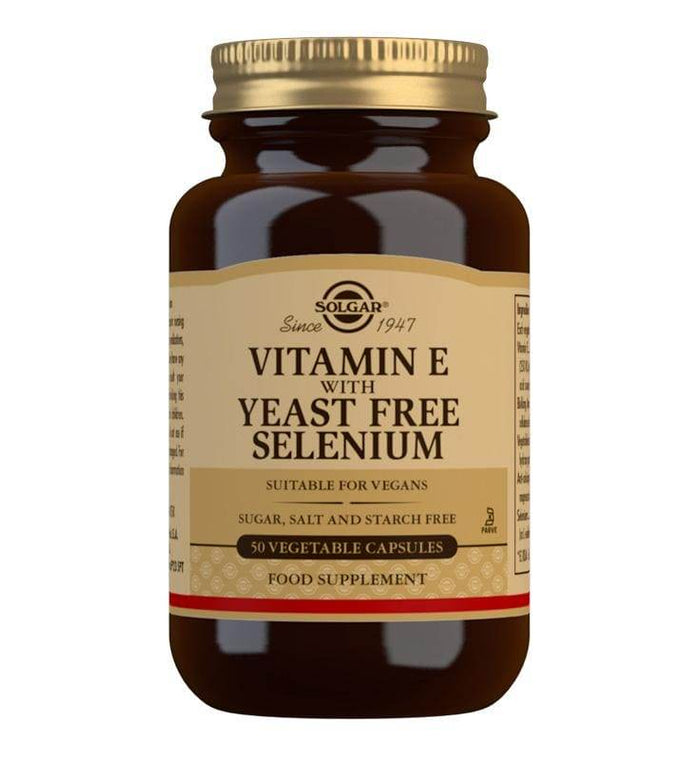 Solgar Vitamin E Yeast Free & Selenium 50 Capsules - Life Pharmacy Orewa