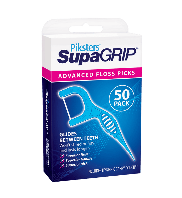 Piksters SupaGRIP Floss Picks 50 Pk - Life Pharmacy Orewa