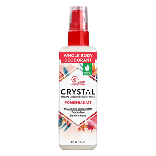 The Crystal Mineral Deodorant Spray  Pomegranate