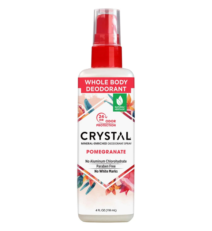 The Crystal Mineral Deodorant Spray  Pomegranate