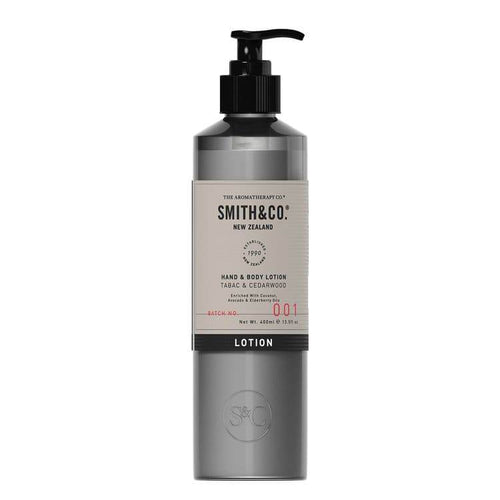 Smith & Co 400ml Hand & Body Lotion Tabac & Cedarwood - Life Pharmacy Orewa
