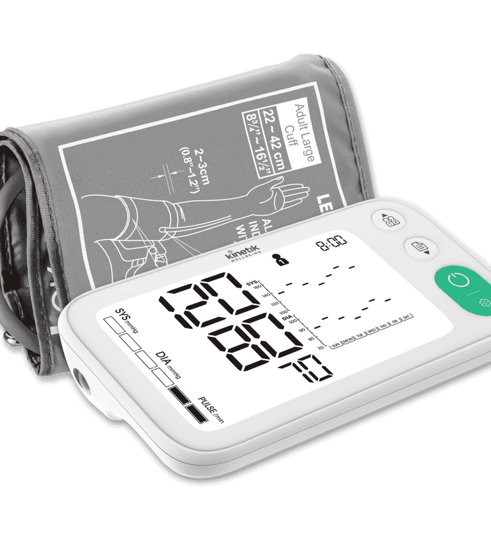 Kinetik Smart Blood Pressure Monitor with Bluetooth Connectivity and User-Friendly Design - Life Pharmacy Orewa