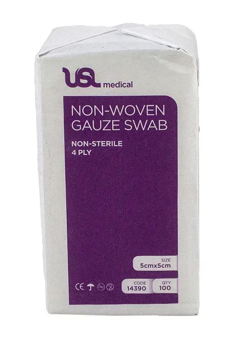 USL Nonwoven Swab 5Cmx5Cm (100 Pk)