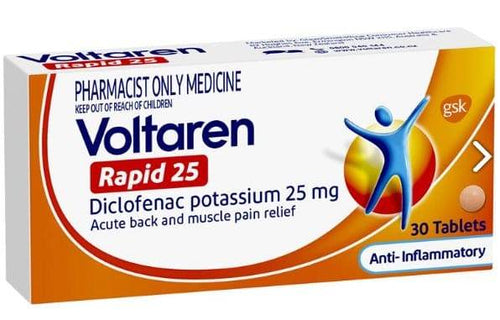 Voltaren Rapid 25mg 30 Tablets - Life Pharmacy Orewa
