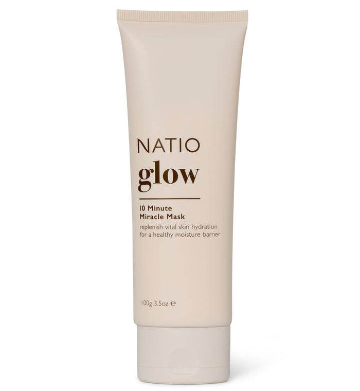 Natio Glow 10 Minute Miracle Mask 100g - Life Pharmacy Orewa