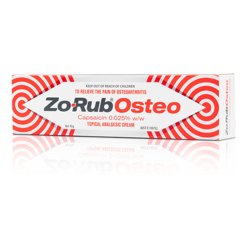 Zo-Rub Osteo Topical Analgesic Cream 45g - Capsaicin 0.025%
