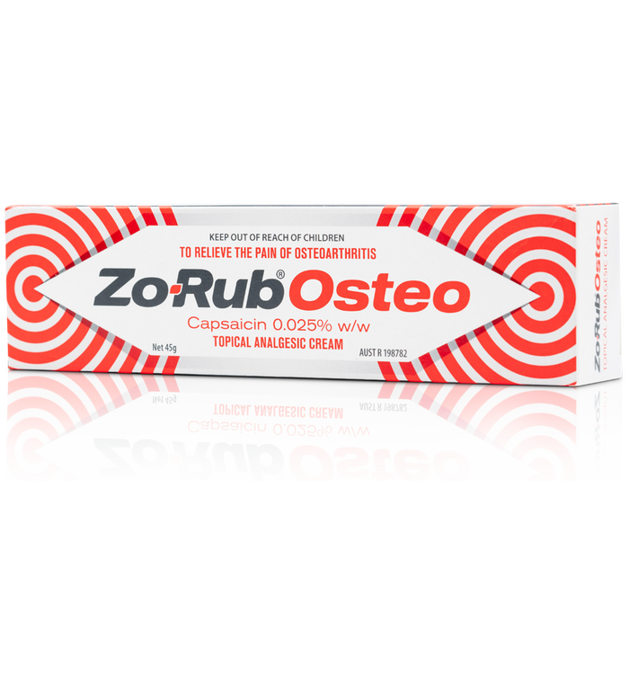 Zo-Rub Osteo Topical Analgesic Cream 45g - Capsaicin 0.025%