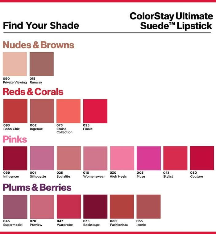 Revlon Colorstay Ultimate Lipstick Suede Influencer - Life Pharmacy Orewa