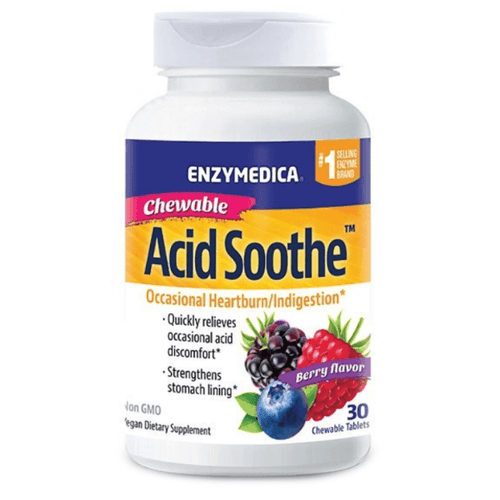 Enzymedica Acid Soothe Chew 30 - Life Pharmacy Orewa