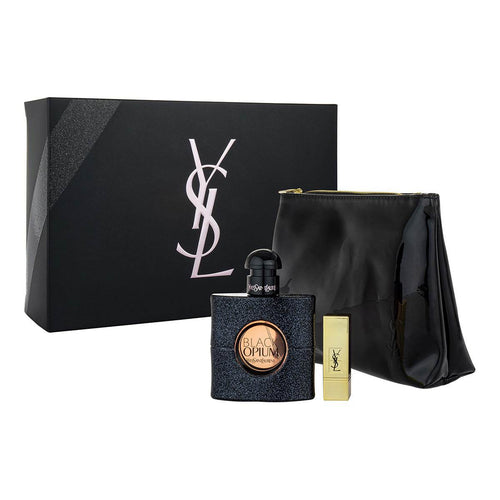 Black Opium Edp Spray 50ml Pouch Set By Ysl - Life Pharmacy Orewa