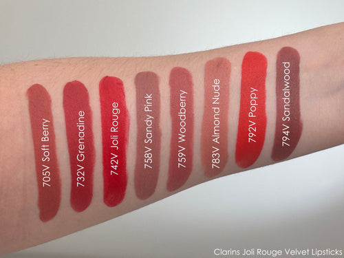 Clarins Joli Rouge Velvet 732 Lipstick