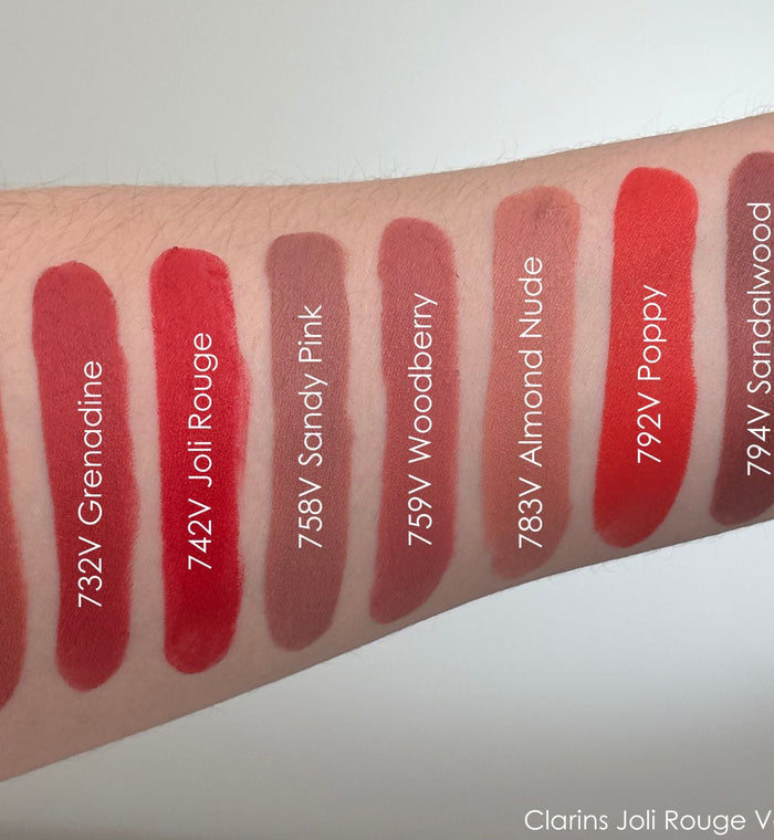 Clarins Joli Rouge Velvet 732 Lipstick