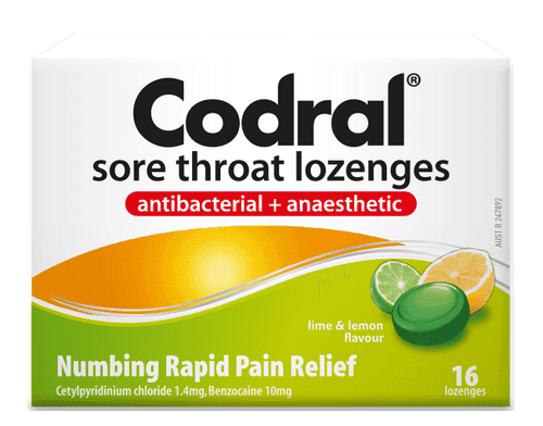 Codral Sore Throat Loz Lime And Lem 16 - Life Pharmacy Orewa