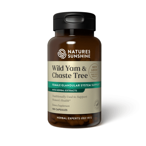 Natures Sunshine Wild Yam/Chaste Tree (100 Caps) - Life Pharmacy Orewa