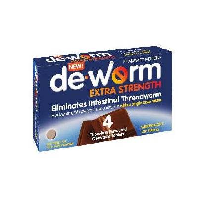 Deworm Extra Strength 500Mg Tablets 4'S Chocolate - Life Pharmacy Orewa