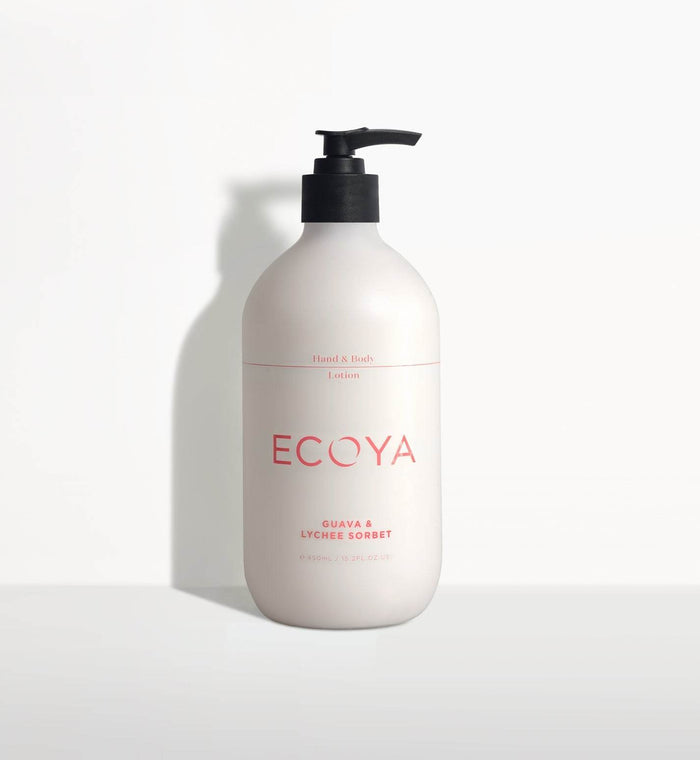 Ecoya Collection.Guava & Lychee Sorbet Hand & Body Lotion 450Ml - Life Pharmacy Orewa