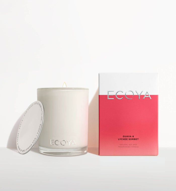 Ecoya Collection Guava & Lychee Sorbet Candle 400G - Life Pharmacy Orewa