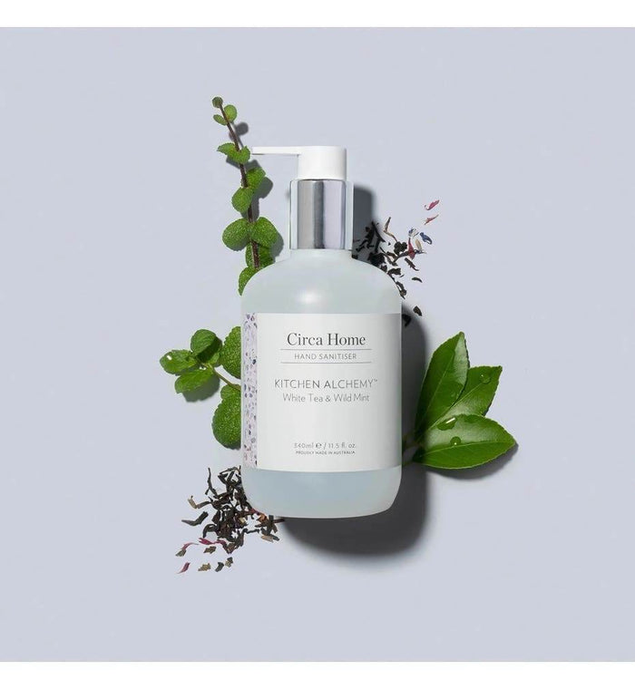 Circa 340Ml Hand Sanitiser - Kitchen Range - White Tea & Wild Mint - 19 - Life Pharmacy Orewa