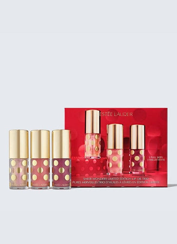 Estee Lauder Sheer Wonders Holiday Lip Oil Trio