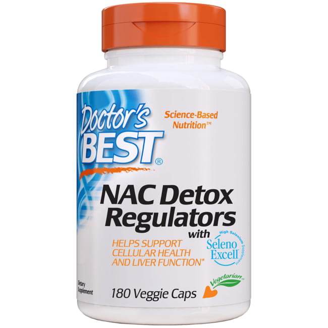 Doctors Best Nac Detox Regulators 180 Veggie Caps - Life Pharmacy Orewa