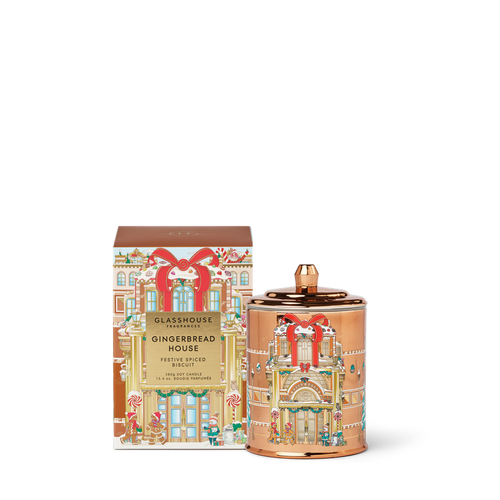 Glasshouse Fragrances Gingerbread House Candle 380g
