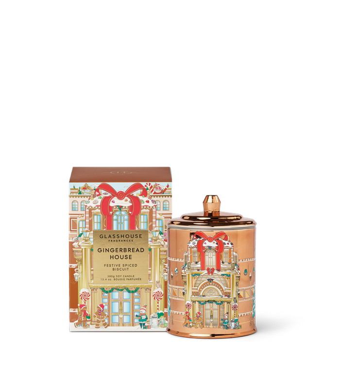 Glasshouse Fragrances Gingerbread House Candle 380g