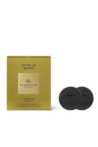 Glasshouse Car Diffuser - Kyoto In Bloom - 2 Disks - Life Pharmacy Orewa