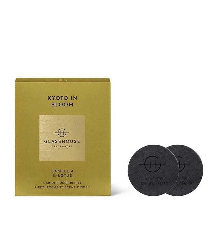 Glasshouse Car Diffuser - Kyoto In Bloom - 2 Disks - Life Pharmacy Orewa