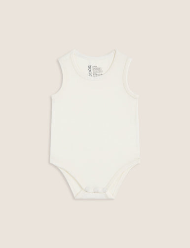 Boody Baby Bodysuit Natural White