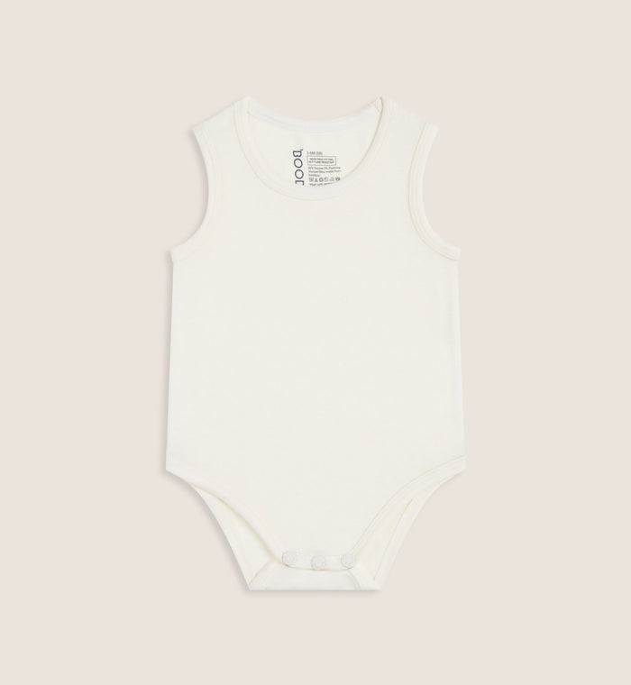 Boody Baby Bodysuit Natural White