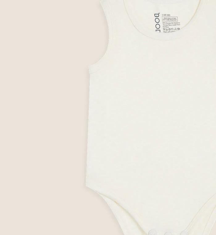 Boody Baby Bodysuit Natural White