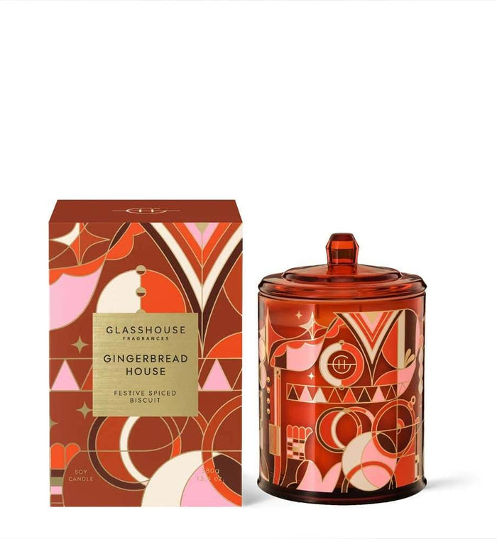 Glasshouse Candle 380G Ginderbread House - Life Pharmacy Orewa
