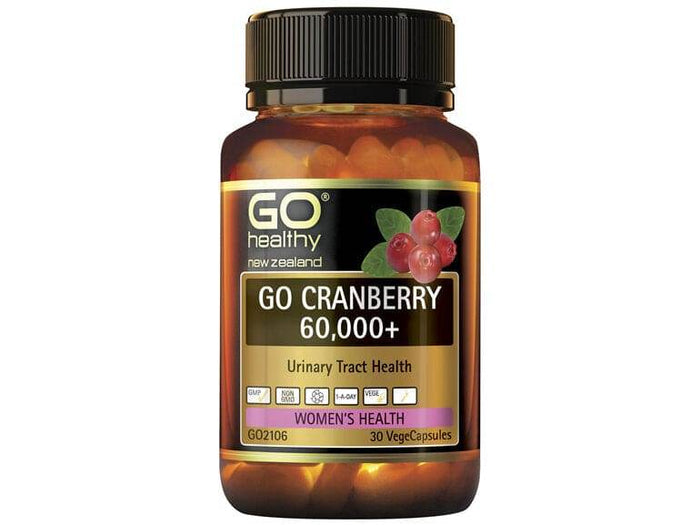 Go Cranberry 60,000+ - Urinary Tract Health (30 Vcaps) - Life Pharmacy Orewa