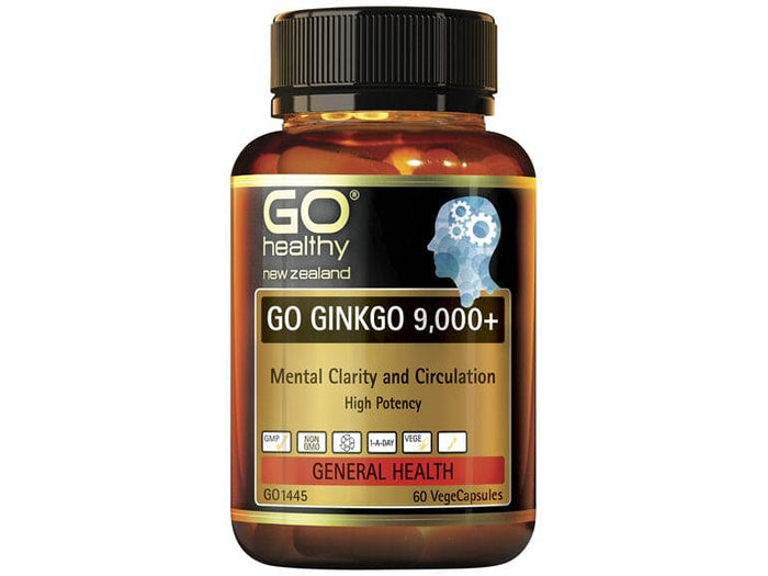 Go Healthy Ginkgo Healthy 9,000+ - Mental Clarity (60 Vcaps) - Life Pharmacy Orewa