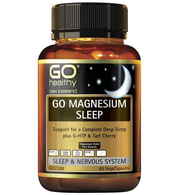 Go Healthy Magnesium Super Sleep 60 Vcaps - Life Pharmacy Orewa