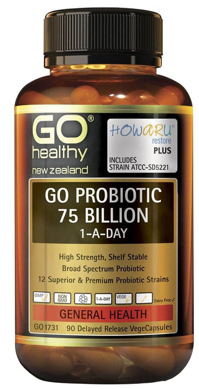 Go Healthy Probiotic 75 Billion 1-A-Day 90 Vcaps - Life Pharmacy Orewa