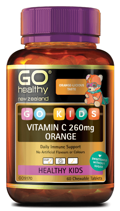 Go Kids Vit C 260Mg Orange 60 Chew - Life Pharmacy Orewa