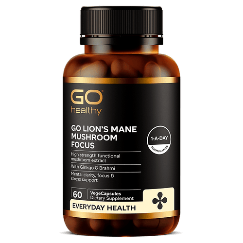 GO LIONS MANE MUSHROOM FOCUS 60 - Life Pharmacy Orewa