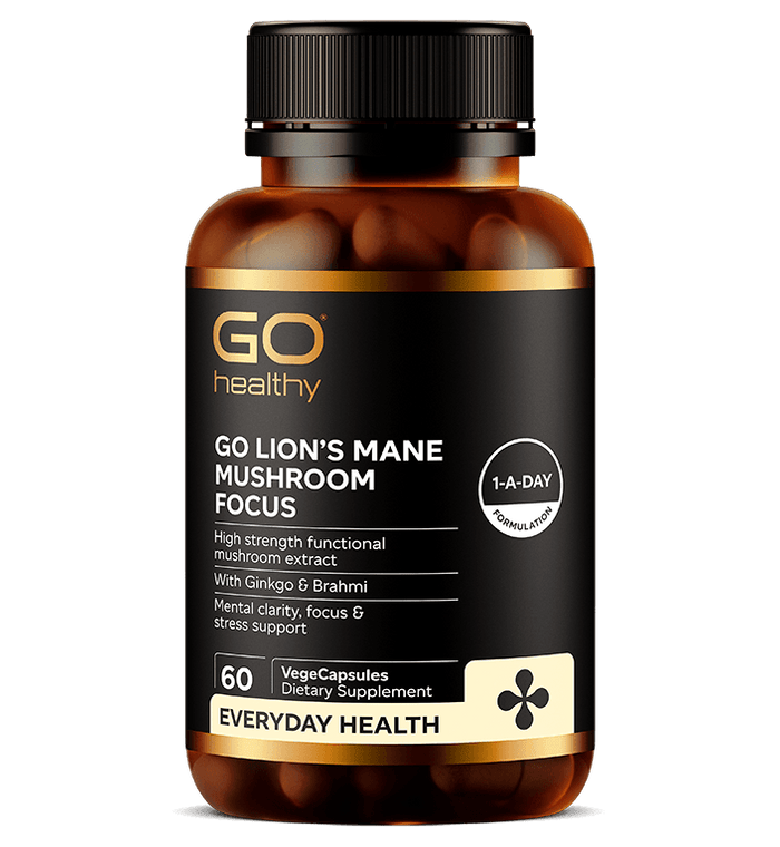 GO LIONS MANE MUSHROOM FOCUS 60 - Life Pharmacy Orewa