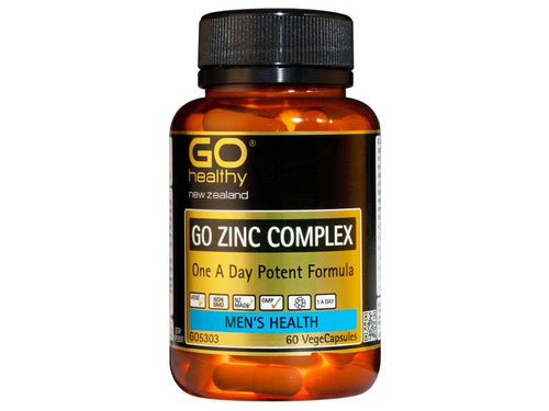 Go Healthy Zinc Complex 1-A-Day - Potent Formula (60 Vcaps) - Life Pharmacy Orewa