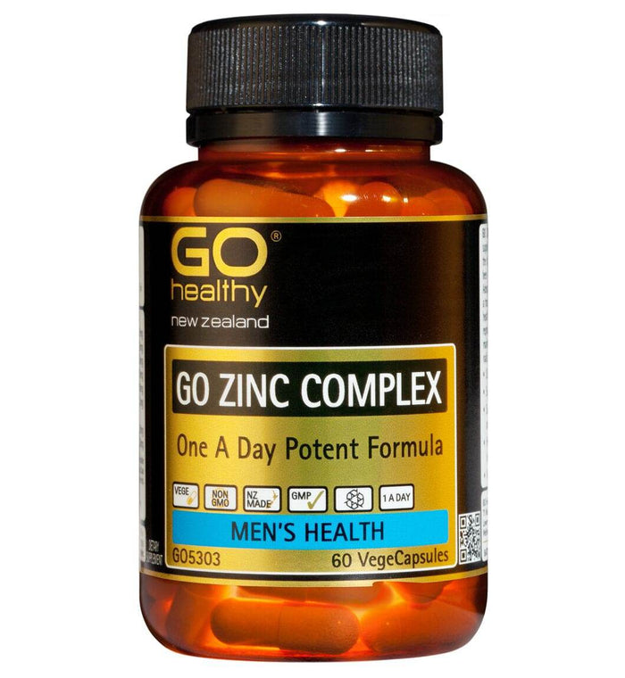 Go Healthy Zinc Complex 1-A-Day - Potent Formula (60 Vcaps) - Life Pharmacy Orewa