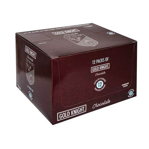 Gold Knight Chocolate 56Mm Condoms 12X12 144 - Life Pharmacy Orewa
