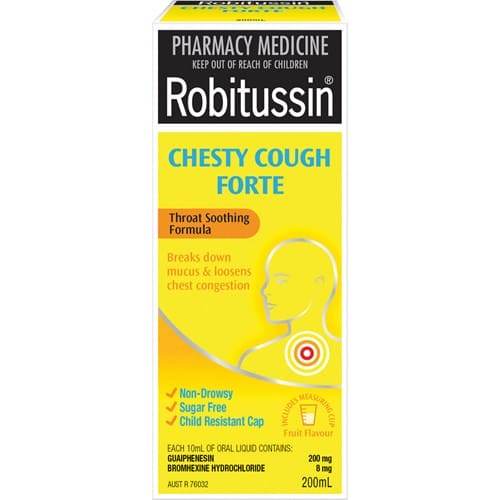 Robitussin Chesty Cough Forte 200Ml - Life Pharmacy Orewa