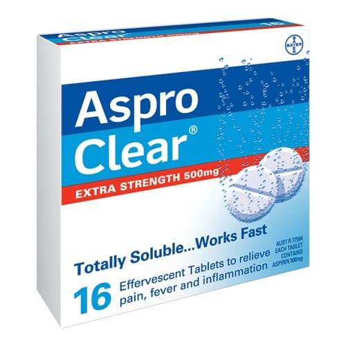 Aspro Clear Ex/Strength 16 - Life Pharmacy Orewa