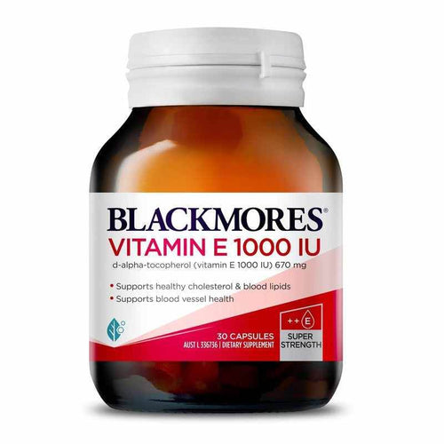 Blackmores Vitamin E 1000 IU 30s - Life Pharmacy Orewa