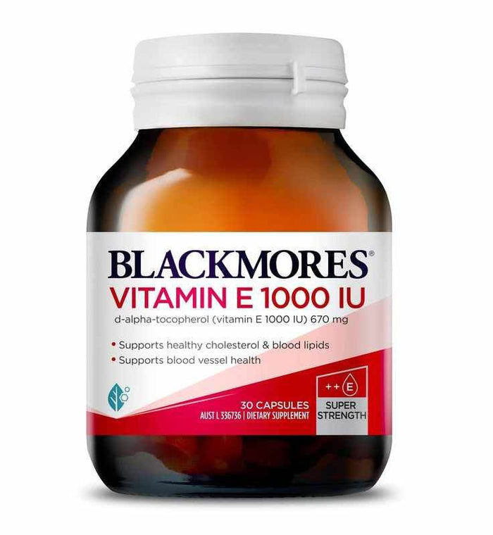 Blackmores Vitamin E 1000 IU 30s - Life Pharmacy Orewa