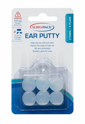 Surgi Pack Ear Plug Putty Swim & Noise 3pr 6251 - Life Pharmacy Orewa