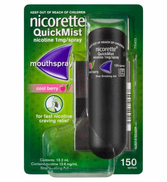 Nicorette Quick Mist Berry 13.2ml - Life Pharmacy Orewa